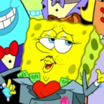 Fancy Spongebob Giving Away Money Spongebob meme template blank