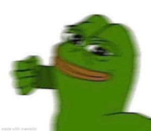Pepe the Frog Punching you Pun meme template