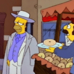 Don Homer Taking Donut Simpsons meme template blank Eating food, consuming, taking