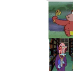 Cave Patrick vs. Smart Librarian Gary Spongebob meme template blank
