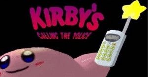 Kirbys Calling the Police Gaming meme template