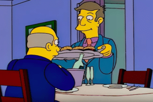 Skinner Offering Steamed Hams (alt) Simpsons meme template