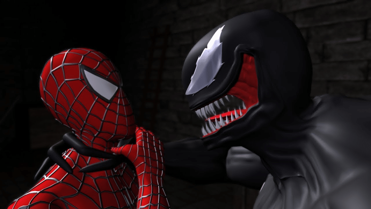 Игры человек против пауков. Веном из Spider man 2. Человек паук 3 против Венома. Веном Ultimate Spider. Venom 3 Venom vs Spider man.