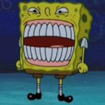 Spongebob big teeth Spongebob meme template blank