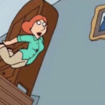 Lois Jumping Down Stairs  meme template blank Family Guy