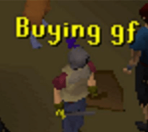 Buying gf (RuneScape) Lonely meme template