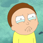Morty Crying  meme template blank Rick and Morty, sad