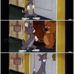 Tom Cat vs. Giant Jerry  meme template blank