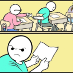 Passing note comic (blank)  meme template blank angry