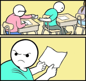 Passing note comic (blank) Angry meme template