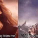 Scarlet Witch 'You took everything from me' and Thanos  meme template blank I dont even know who you are marvel avengers