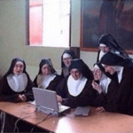 Nuns Looking at Computer  meme template blank Religion, Christianity, Christian, Jesus, Group