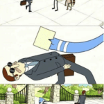 Miss me with that shit  meme template blank Regular Show, dodging