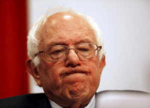 Bernie Sanders Frustrated Face meme template