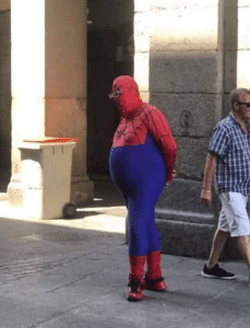 Chubby / Fat Spiderman By meme template
