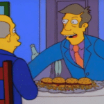 Skinner Offering Steamed Hams Simpsons meme template blank food, offering