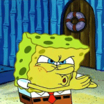 Spongebob rubbing hands Sopngebob meme template blank