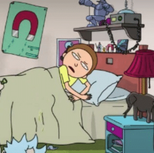Morty Waking Up Rick and Morty meme template