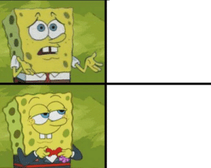Fancy vs. Plain Spongebob Drake Meme Vs Vs. meme template