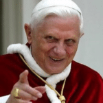 Pope Benedict Pointing  meme template blank