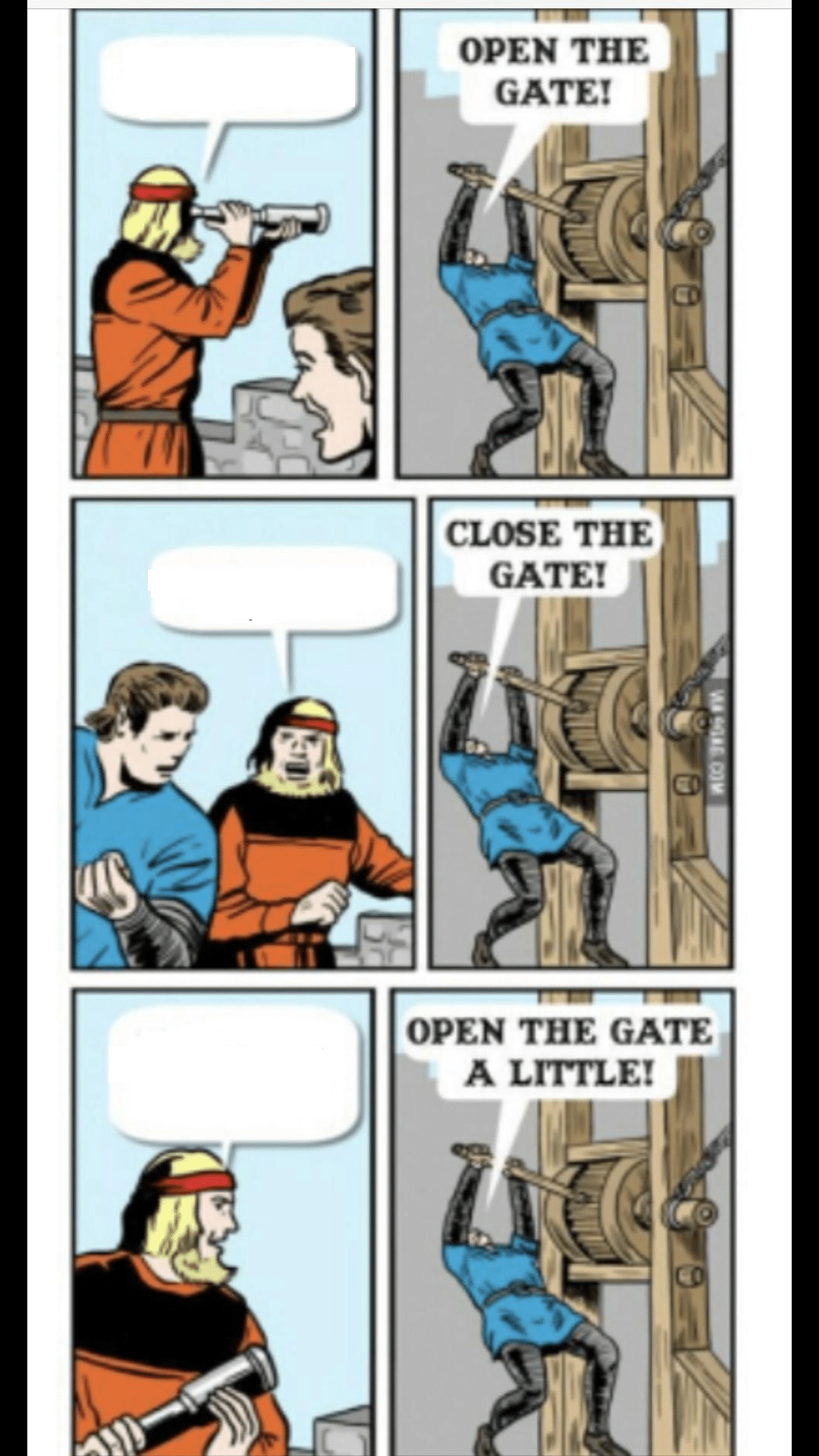 Meme Generator Open the Gate Comic Newfa Stuff