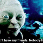 You dont have any friends, no one likes you LOTR meme template