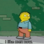 Ralph 'I like men now' Simpsons meme template blank