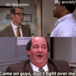 Come on guys don't fight over me, Darryl vs. Toby  meme template blank The Office, Kevin