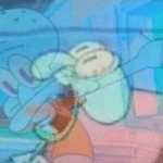 Squidward Screaming, Dabbing Spongebob meme template blank