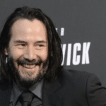 Keanu Reeves smiling  meme template blank John Wick