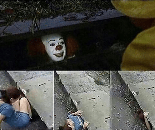 Meme Generator - Girl crawling into sewer - Newfa Stuff