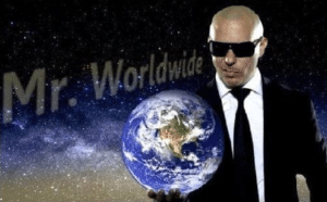 Mr. Worldwide Sunglasses meme template