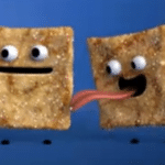 Cinnamon Toast Crunch Licking  meme template blank