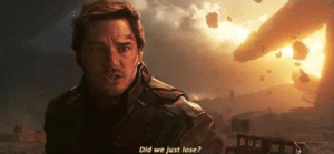 Chris Pratt ‘Did we just lose’ Guardians of the Galaxy meme template