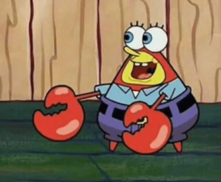 Spongebob in Mr. Krabs' body Spongebob meme template blank Krabs