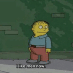 Ralph 'I like men now' Simpsons meme template blank