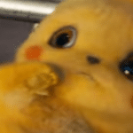 Scared Detective Pikachu Pikachu meme template