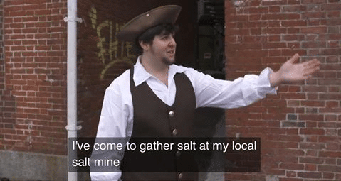 I've come to gather salt at my local salt mine  meme template blank YouTube, JonTron