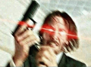 Keanu Reeves laser eyes Loading meme template