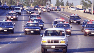 O. J. Simpson Police Chase Simpsons meme template