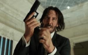 John Wick Loading Gun Keanu Reeves meme template