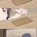 Anime Girl Dropping Something on Tray  meme template blank anime