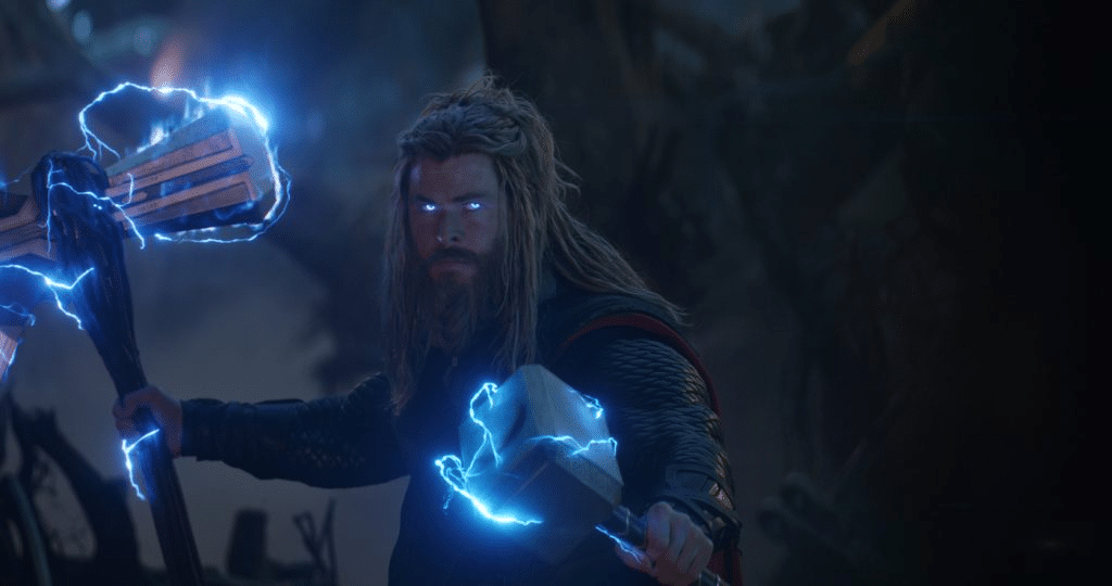 Thor with hammer and axe  meme template blank Marvel Avengers, Mjolnir, Stormbreaker