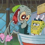 Squidward Yelling at Spongebob Spongebob meme template blank