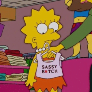 Lisa Sassy Bitch Simpsons meme template