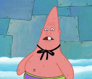 Patrick as Pinhead Larry Spongebob meme template