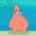 Patrick Naked, Neutral Expression Spongebob meme template blank