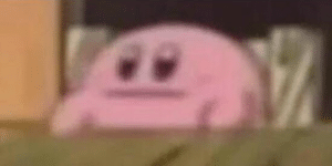 Kirby Reeb Face Kirby meme template