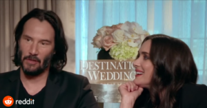 Winona Ryder Adoring Keanu Reeves Wholesome meme template