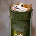 Corgi in pipe  meme template blank